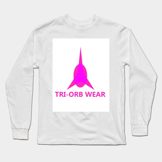 TRI-ORB WEAR, PINK VERSION LOGO DESIGN BEST AND VIBRANT Long Sleeve T-Shirt by STARNET